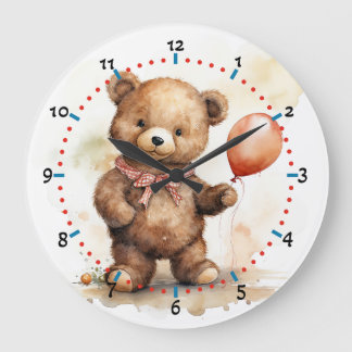 Schattige schattige beren klok voor kinderkamer