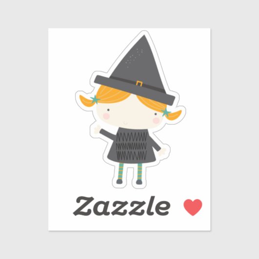 Schattige schattige hekstok sticker (Vel)