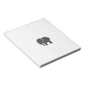 Schattige schattige olifant notitieblok (Schuin)