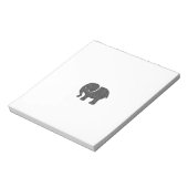 Schattige schattige olifant notitieblok (Linkerzijde)