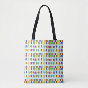 Schattige schattige zomerpapegaaien tote bag