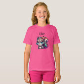 Schattige Schattigee Cartoon Eekhoorn gepersonalis T-shirt (Voorkant volledig)