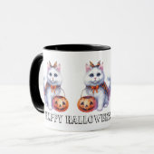 Schattige Schattigee Cat Halloween Mok (Voorkant links)