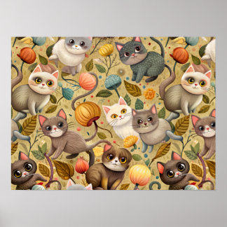Schattige Schattigee Cat Poster ( Cat Size)