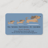 Schattige Schattigee Dachshund Moeder & Puppies Pe Visitekaartje (Voorkant)