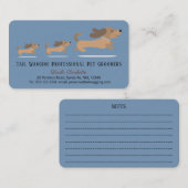 Schattige Schattigee Dachshund Moeder & Puppies Pe Visitekaartje (Voorkant / Achterkant)