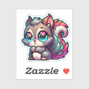 Schattige Schattigee eekhoorn Sticker