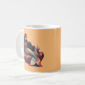 Schattige Schattigee Elegante Zeemeermin Koffiemok (Voorkant links)