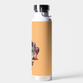 Schattige Schattigee Elegante Zeemeermin met Kinde Waterfles (Links)