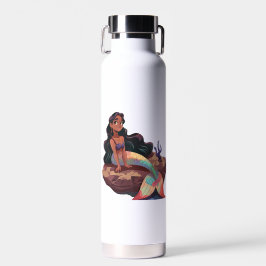 Schattige Schattigee Elegante Zeemeermin Waterfles