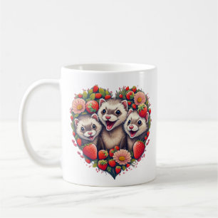 Schattige Schattigee Ferret Cottage Core Mok