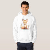 Schattige Schattigee Fox Hoodie voor Dierenvriende (Voorkant volledig)