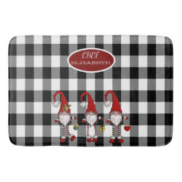Schattige Schattigee Gnomen Buffalo Plaid Badmat