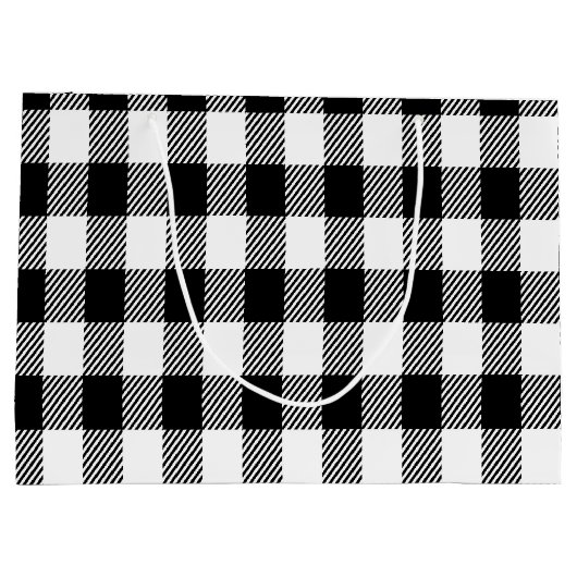 Schattige Schattigee Gnomen Buffalo Plaid Groot Cadeauzakje (Achterkant)