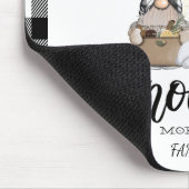 Schattige Schattigee Gnomen Zwart Buffel Plaid Muismat (Hoek)