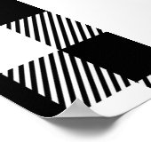 Schattige Schattigee Gnomen Zwart Buffel Plaid Poster (Hoek)