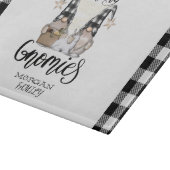 Schattige Schattigee Gnomen Zwart Buffel Plaid Snijplank (Hoek)