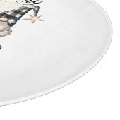 Schattige Schattigee Gnomen Zwart Buffel Plaid Snijplank (Hoek)