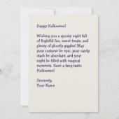 Schattige Schattigee heks met 2 vogeltjes, Happy H (Achterkant)