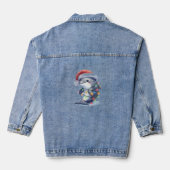 Schattige Schattigee kerstdolfijn Denim Jacket (Achterkant)