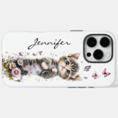 Schattige Schattigee Kitten iPhone / iPad case (Achterkant (horizontaal))