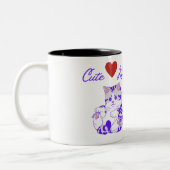 Schattige Schattigee kitten Mok (Links)