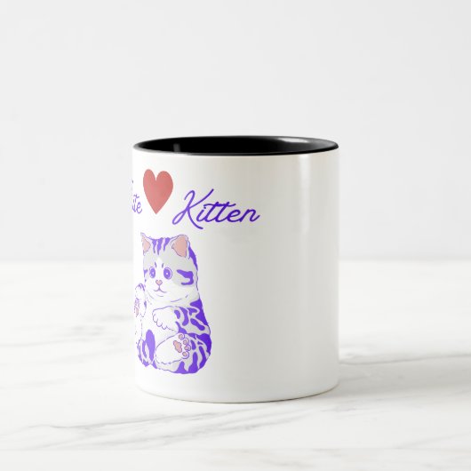 Schattige Schattigee kitten Mok (Center)