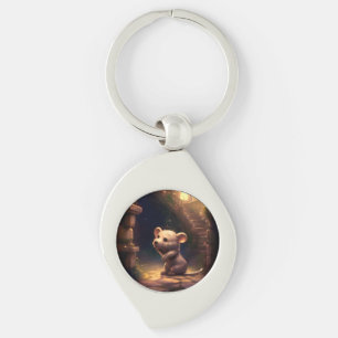 Schattige Schattigee kleine muis Sleutelhanger