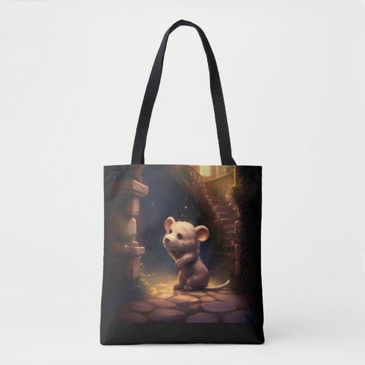 Schattige Schattigee kleine muis Tote Bag (Voorkant)