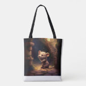 Schattige Schattigee kleine muis Tote Bag (Achterkant)