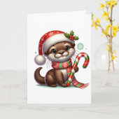 Schattige Schattigee otterkerst Kaart (Gele Bloem)