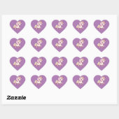 Schattige Schattigee pastel eenhoorn Hart Sticker (Vel)