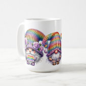 SCHATTIGE SCHATTIGEE PRIDE MAAND GNOMES KOFFIEMOK (Voorkant links)