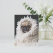 Schattige Schattigee Pug Puppy Dog Briefkaart (Staand voorkant)