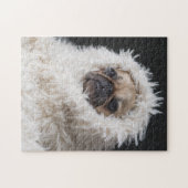 Schattige Schattigee Pug Puppy Dog Legpuzzel (Horizontaal)
