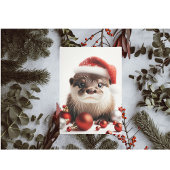 Schattige Schattigee Santa Otter Kerst Kaart