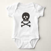 Schattige schedel Baby Romper (Voorkant)