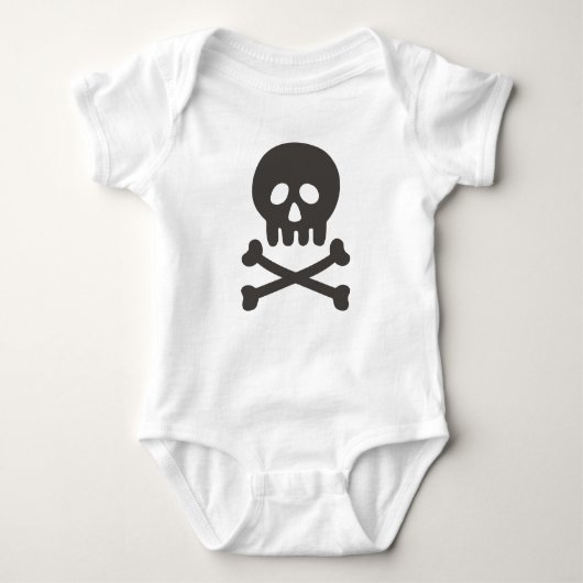 Schattige schedel Baby Romper (Voorkant)
