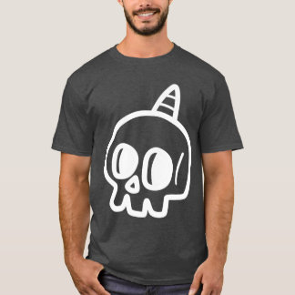 Schattige Schedel Punk Rock Skelet Gothic Grim Hal T-shirt
