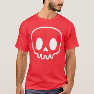 Schattige Schedel Punk Rock Skelet Gothic Grim Hal T-shirt