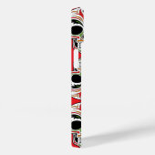 Schattige schedelpatroon met schilderdetails Rood Case-Mate iPhone Case (Achterkant / Rechts)