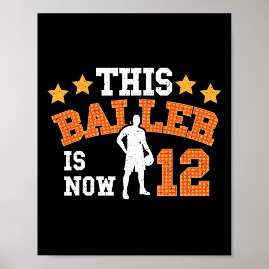 Schattige Schets Dit Ller Is Nu 12 - 12e Verjaarda Poster (Voorkant)