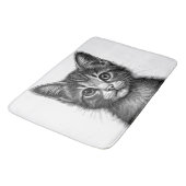 Schattige schets van de jonge kat badmat (Gekanteld)