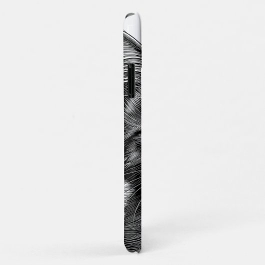 Schattige schets van de jonge kat Case-Mate iPhone case (Achterkant/rechts)
