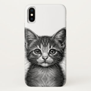 Schattige schets van de jonge kat Case-Mate iPhone case