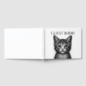 Schattige schets van de jonge kat gastenboek (Volledig)