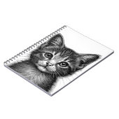 Schattige schets van de jonge kat notitieboek (Linkerzijde)