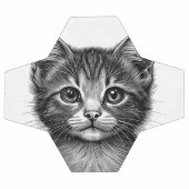 Schattige schets van de jonge kat voetbal (Enkel)
