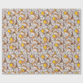 schattige schild cadeaupapier (Vlak)