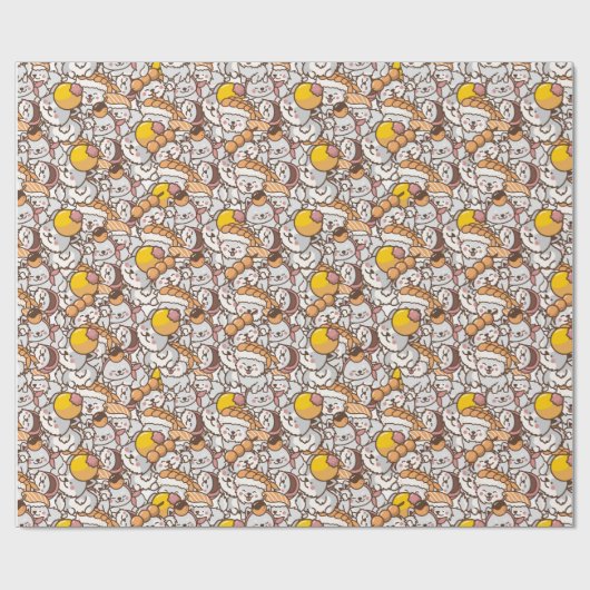 schattige schild cadeaupapier (Vlak)